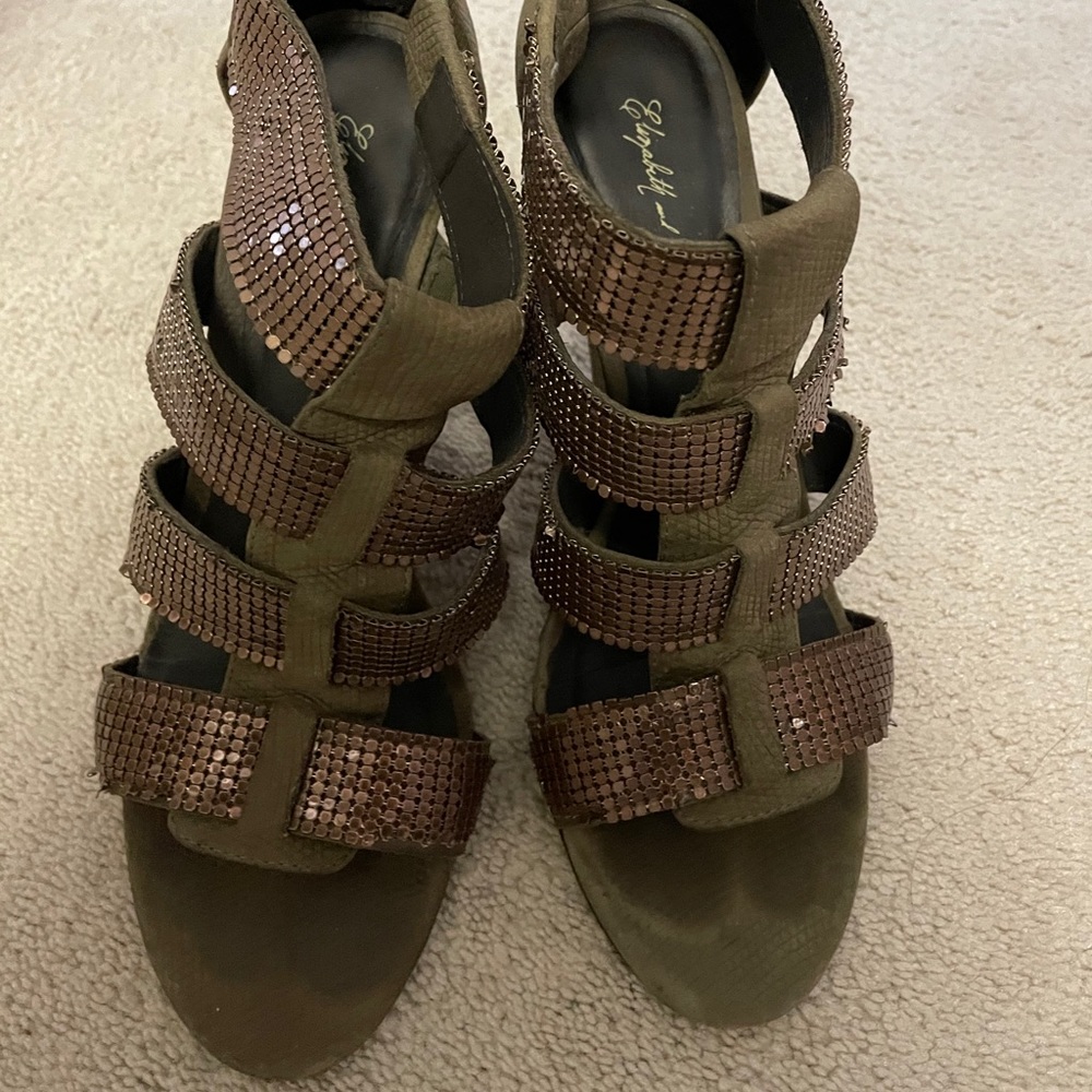 Elizabeth and James wedge sandals